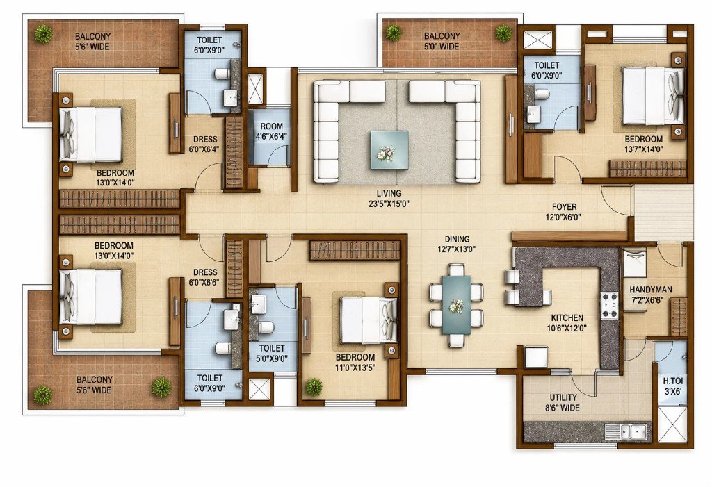 LG & Ground floor plan preview